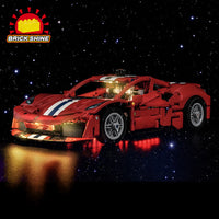 Brick Shine GC Light Kit for LEGO® Ferrari 488 Pista Car 42235
