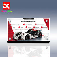 Display King - Acrylic display plaque for Lego Formula E Porsche 99X Electric 42137