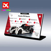 Display King - Acrylic display plaque for Lego Formula E Porsche 99X Electric 42137