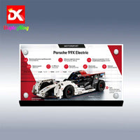 Display King - Acrylic display plaque for Lego Formula E Porsche 99X Electric 42137