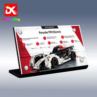 Display King - Acrylic display plaque for Lego Formula E Porsche 99X Electric 42137