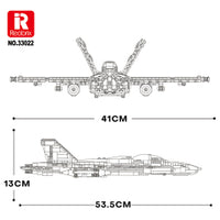 Reobrix F18 Hornet Strike Fighter