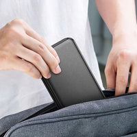 hoco CQ13 Triumph 3-in-1 travel folding wireless fast charger - black