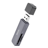 hoco HB45 Spirit 2-in-1 USB 3.0 card reader - metal gray