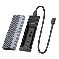 hoco HB47A M.2 SSD Enclosure(USB3.2/10Gbps) - metal gray