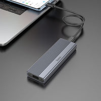 hoco HB47A M.2 SSD Enclosure(USB3.2/10Gbps) - metal gray