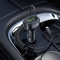 hoco NZ11A Guide PD30W(1C2A) car charger with cable(iP) - black