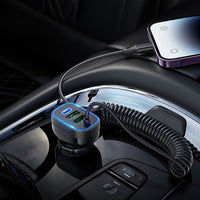 hoco NZ11A Guide PD30W(1C2A) car charger with cable(iP) - black