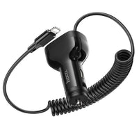 hoco NZ11A Guide PD30W(1C2A) car charger with cable(iP) - black