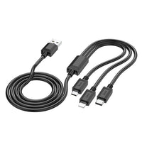 hoco X74 3-in-1 charging cable(iP+Micro+Type-C)