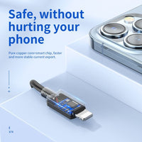 hoco X74 3-in-1 charging cable(iP+Micro+Type-C)