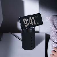 AMAZINGTHING Explorer Pro Mag 4-IN-1 Charging Stand with Speaker - Black