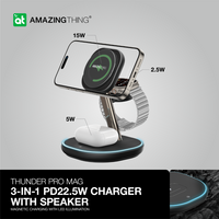 AMAZINGTHING Thunder Pro Mag 3-IN-1 Charging Stand - Black
