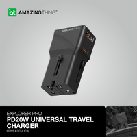 AMAZINGTHING Explorer Pro Universal Travel Charger - Black