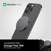 AMAZINGTHING Thunder Pro Aluminum alloy Mag 15W Charger Set - New Black