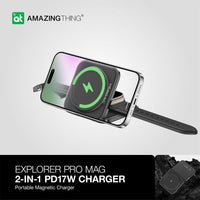 AMAZINGTHING Explorer Pro Mag 2-IN-1 PD17W Charger - Black