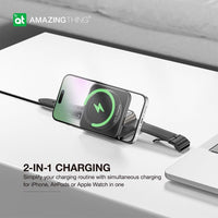 AMAZINGTHING Explorer Pro Mag 2-IN-1 PD17W Charger - Black