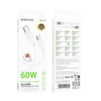 BOROFONE BX115 Lotto 60W silicone charging data cable C to C
