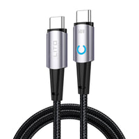LITO LD010 USB-C to USB-C Angle Design Fast Cable Braided Metal 100cm - Black