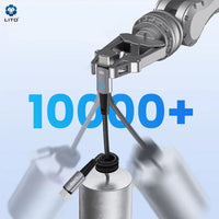 LITO LD010 USB-C to USB-C Angle Design Fast Cable Braided Metal 100cm - Black