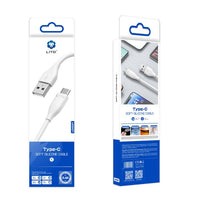 LITO LD03 USB-A To USB-C Liquid Silicone Fast Charging Cable 100cm - White