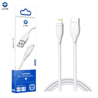 LITO LD03 USB-A to Lightning Liquid Silicone Fast Charging Cable 100cm - White