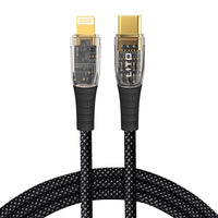 LITO LD01 USB-C To Lightning Liquid Silicone Fast Charging Cable 120cm - Black