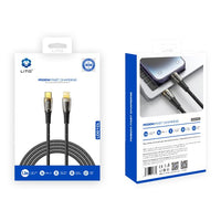 LITO LD01 USB-C To Lightning Liquid Silicone Fast Charging Cable 120cm - Black