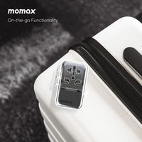 Momax World 35W GaN AC Travel Adaptor With cable - White