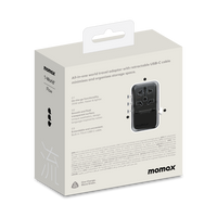 Momax World 35W GaN AC Travel Adaptor With cable - White