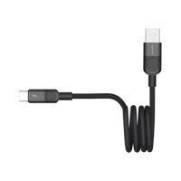 Momax Mag.Link Magnetic USB-A to USB-C cable 66w - Black