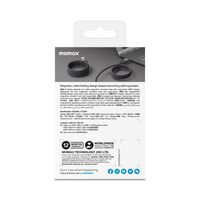 Momax Mag.Link Magnetic USB-A to USB-C cable 66w - Black