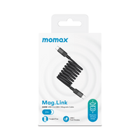 Momax ag.Link Magnetic USB-C to USB-C cable 240w 2M - Black