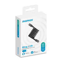 Momax Mag.Link Magnetic USB-C to USB-C cable 60w 2M - Black