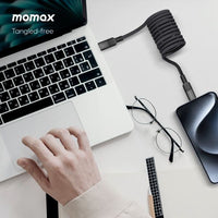 Momax Mag.Link Magnetic USB-C to USB-C cable 60w 2M - Black