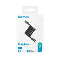 Momax Mag.Link Magnetic USB-C to USB-C cable 100w 2M - Black