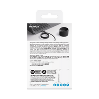 Momax Mag.Link Magnetic USB-C to USB-C cable 100w 2M - Black