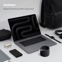 Momax Mag.Link Magnetic USB-C to USB-C cable 100w 2M - Black