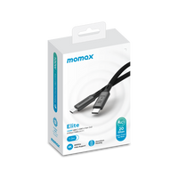 Momax 4K Elite link 60W USB C to USB C-1m - Black
