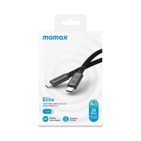 Momax 4K Elite link 60W USB C to USB C-1m - Black