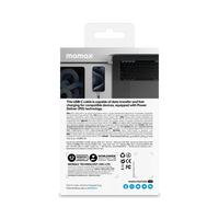 Momax 4K Elite link 60W USB C to USB C-1m - Black
