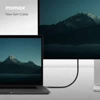 Momax 8K Elite link 60W USB C to USB C-1m - Black