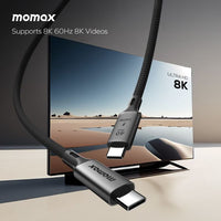 Momax 8K Elite link 60W USB C to USB C-1m - Black