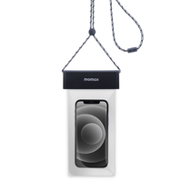 Momax Waterproof Pouch Universal with Neck Strap - Grey