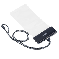 Momax Waterproof Pouch Universal with Neck Strap - Grey