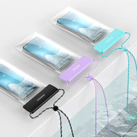 Momax Waterproof Pouch Universal with Neck Strap - Grey