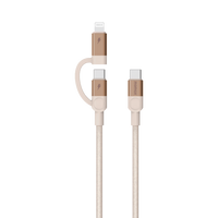 Momax Mag.Link Duo Magnetic USB-C to USB-C & Lightning Cable 60W - 1m