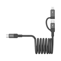 Momax Mag.Link Duo Magnetic USB-C to USB-C & Lightning Cable 60W - 1m