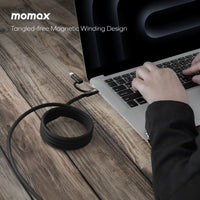 Momax Mag.Link Duo Magnetic USB-C to USB-C & Lightning Cable 60W - 1m
