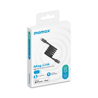Momax Mag.Link Magnetic USB-C to Lightning Cable 60W Up to 1m - black